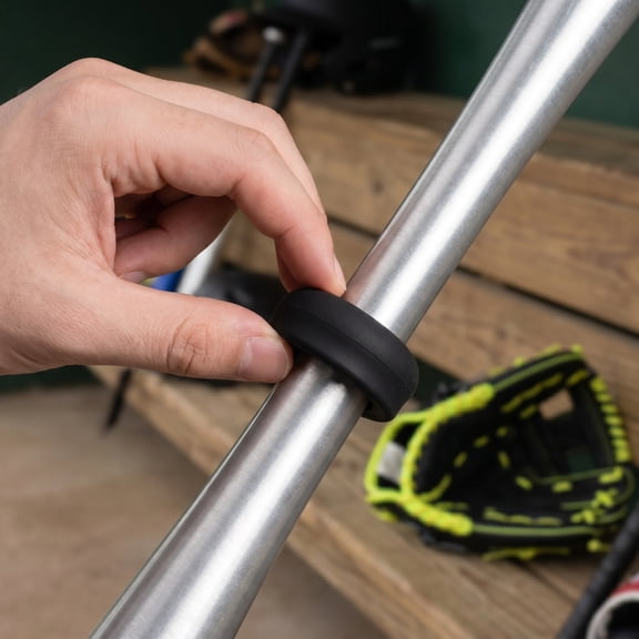 TABLZONE 2-Pack Softball and Baseball Bat Choke-Up in Black for Improved Balance and Enhanced Non- Grip Performance