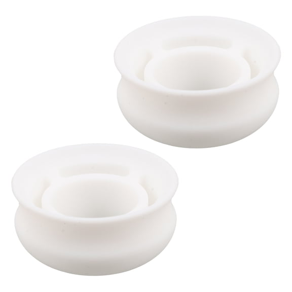 TABLZONE 2Pcs Bat Knob Stacker White for Baseball Bat Grip with Anti Slip Texture and Quick Installation