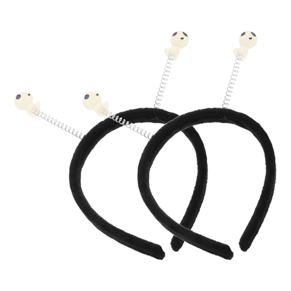 TABLZONE Black Glow Headband for Themed Parties - Funny Extraterrestrial Design, Plastic Material, Decor Use