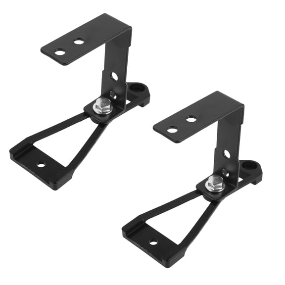 TABLZONE 2-Pack Black Metal Mounting Brackets for Cars with Improved Stability and Wide Compatibility