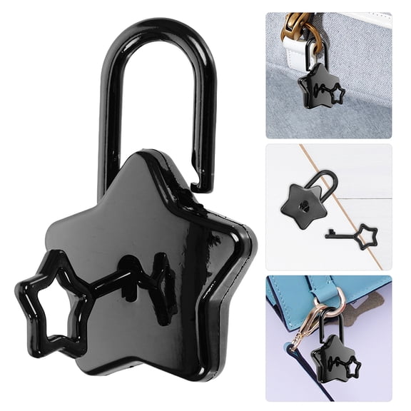 TABLZONE 2-Pack Star Shaped Alloy Padlocks with Keys for , Luggage, Diaries, Notebooks, and Personal Security Use