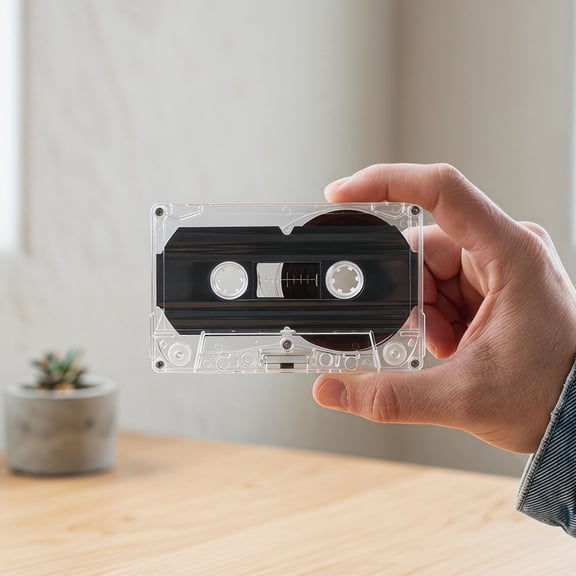 TABLZONE High Fidelity Blank Cassette Tapes for Audio Recording Smooth Operation 2Pcs