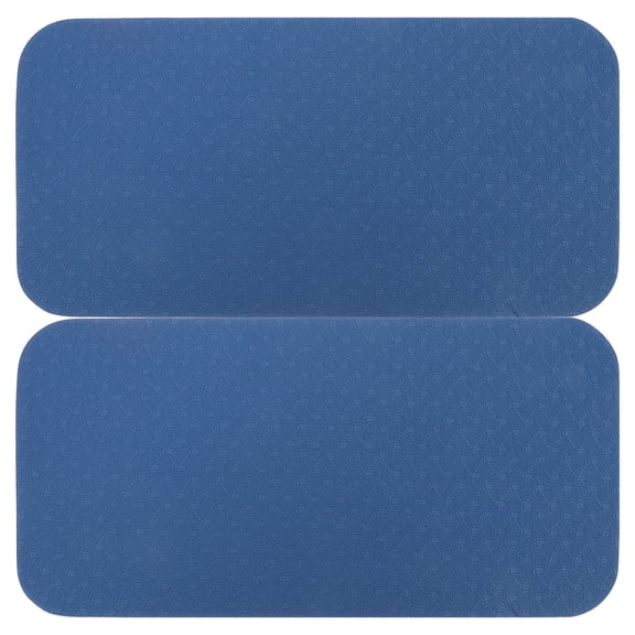 TABLZONE 2Pcs Blue Sewing Machine Mat for Vibration Reduction and Noise Muffling with Non Slip Foot Pedal Pad