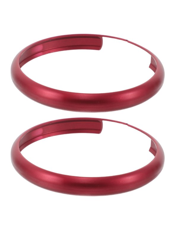 2-Pack Red Metal Car Key with Textured Grip for Secure Hold and Easy Installation