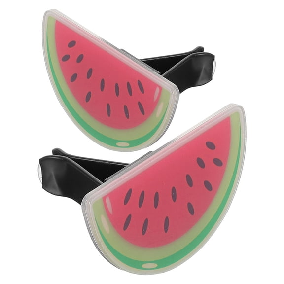 TABLZONE 2Pcs Watermelon Car Vent Clips Durable Acrylic Air Freshener for Car Air Conditioning Outlet