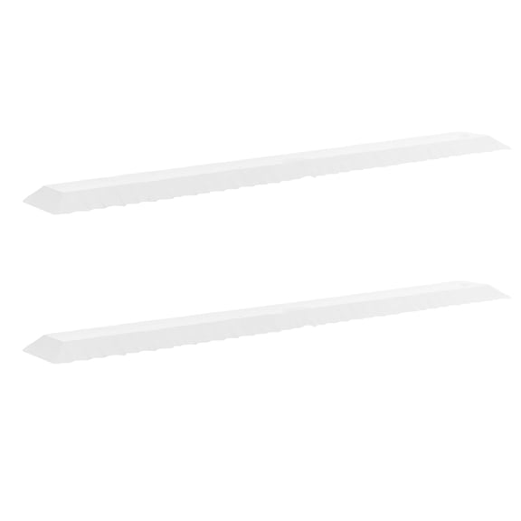 TABLZONE 2Pcs Clear Acrylic Craft Ruler with Deckled Edge for Unique Torn Paper Crafting