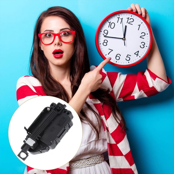 TABLZONE Silent Pendulum Clock Movement, Black Plastic, for Clock Use, 2Pcs