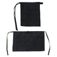 thumbnail image 1 of TABLZONE 2-Pack Black Short Aprons with Adjustable Waistbands and Multiple Pockets for Cooking, Serving, and Kitchen Tasks, 1 of 8