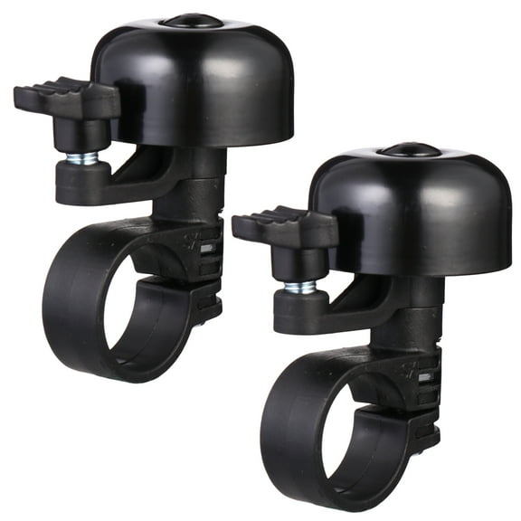 TABLZONE 2Pcs Black Bike Bell with Loud Clear Sound Metal Warning Cycling Accessory