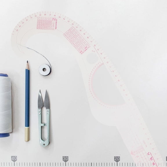 TABLZONE 2-Pack Multi-Color Plastic Sewing Curve Rulers for Fabric Cutting and Pattern Making Tools