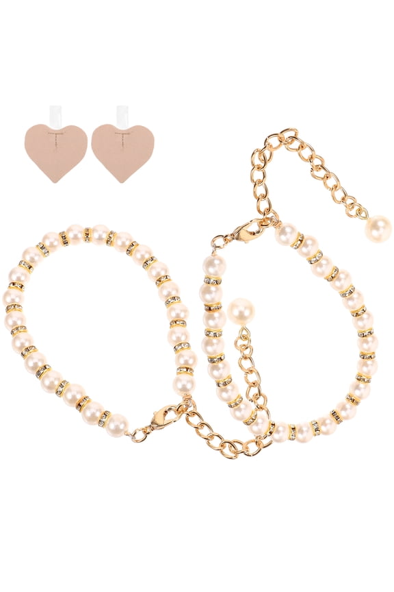 2Pcs Shoe Straps Straps for Heels Elegant Decorative White Accessories