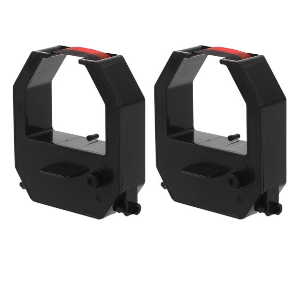 TABLZONE 2Pcs Digital Time Clock Ribbon Supply Black Large Capacity for Time Recorder Printers