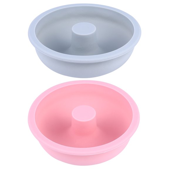 TABLZONE 2Pcs Donut Shape Cake Pan Food Grade Silicone Easy Cleaning For Baking Lovers