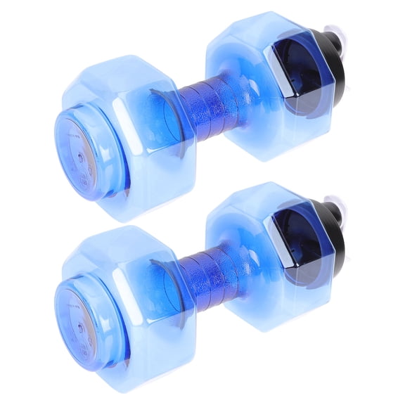 TABLZONE Portable Dumbbell Drinking Kettle Stable Base Assorted Colors for Fitness Use 2Pcs