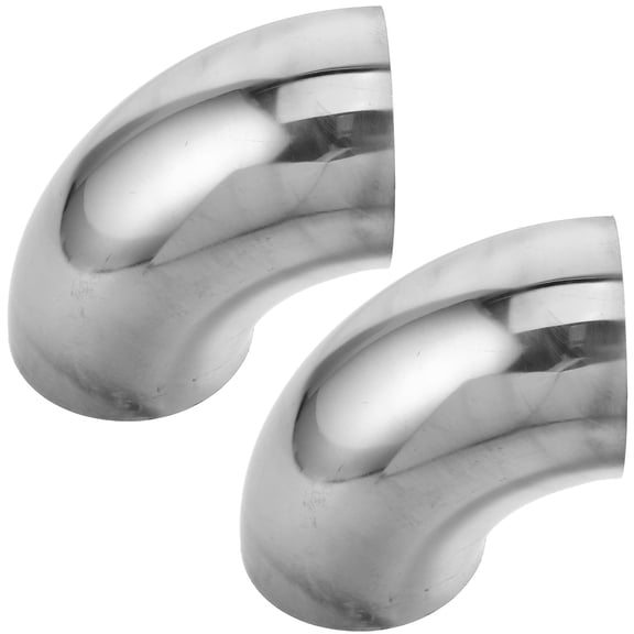 TABLZONE 2Pcs Durable Stainless Steel Stair Handrail Elbow Connectors with Polished Surface and Secure Fit