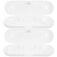 thumbnail image 1 of TABLZONE 2-Pack Portable Toothbrush Case White PP Travel Organizer Box for Adults, and Lightweight Carrying Holder, 1 of 6