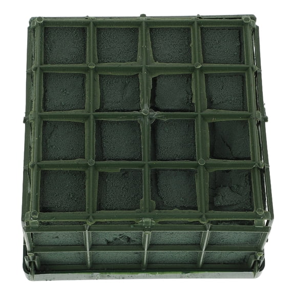 TABLZONE Green Plastic Floral Arrangement Cages, 2-Pack - Flower Holders for and Artificial Flowers
