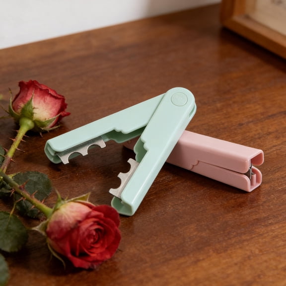 TABLZONE 2Pcs Floral Thorn Remover Handheld Rose Stripper Tool for Precise Stem Dethorner and Arrangement