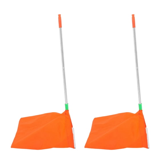TABLZONE 2Pcs Foldable Garden Dustpan with Windproof Feature and Aluminum Frame for Yard Waste Collection