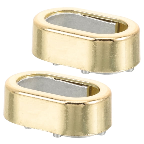 TABLZONE 2Pcs Golden Closet Rod Bracket Made of Solid Zinc Alloy for Home Rust Resistant Rod Support