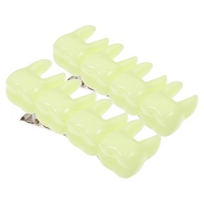 TABLZONE 2Pcs Green Hair Claw Clips Tooth Shaped Non Slip Plastic Hairpins for Versatile Hairstyles