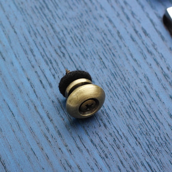 TABLZONE 2Pcs Golden Guitar Strap Locks Metal Pins for Acoustic Electric Bass Ukulele