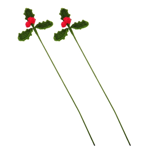 TABLZONE 2-Pack Crochet Flower Embellishments with Woven Cluster for Home Decor, Crafts, and Interior Design Accents
