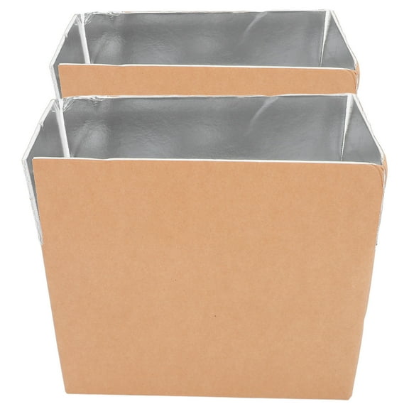 TABLZONE Cold Foil Insulated Food Storage Boxes Aluminum Protective Case 2 Pieces Durable and Lightweight