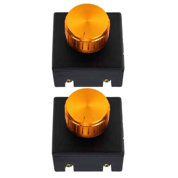 TABLZONE 2Pcs Table Lamp Dimmer Switch Knob Black Matte Finish with Easy Installation for Bedroom Light