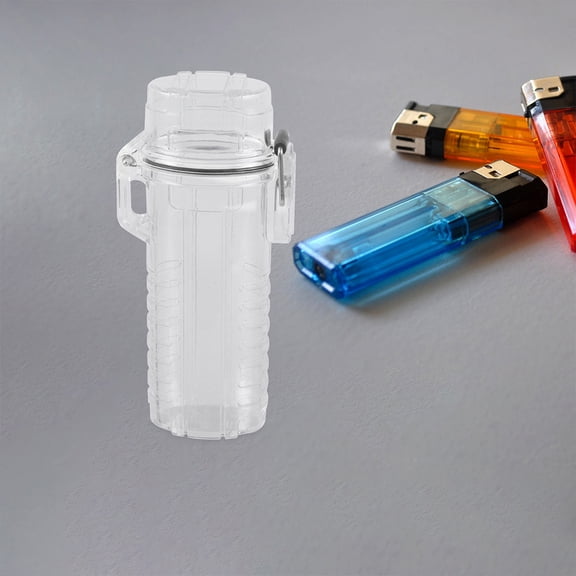 TABLZONE Water Proof Torch Lighter Case Transparent Plastic 2Pcs