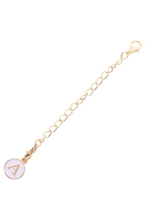 2-Pack Lightweight Metal Letter Chain Pendants for Hanging Cup Handles and Decorative Purposes