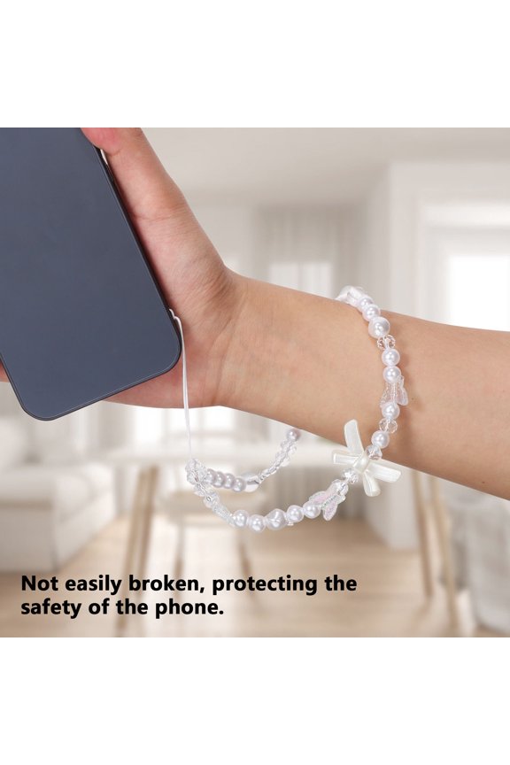 2Pcs Assorted Color Phone Chain Keychain Strap Lightweight Anti Loss Phone Decoration