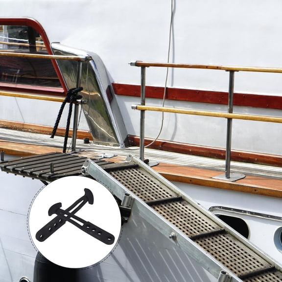 TABLZONE Marine Boat Ladder Retaining Straps with Rubber T-Latches for Secure and Use, Set of 2