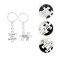 thumbnail image 1 of TABLZONE Couple Keychain Set, 2Pcs Metal Decorative Key Holders for Men and Women, Stylish and Accessories, 1 of 8