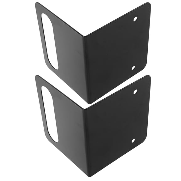 TABLZONE 2Pcs Adjustable Mattress Retainer Bar Black Metal Bed Frame Stopper