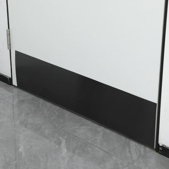 TABLZONE Black Stainless Steel Kick Plate for Front Door, Easy Install, 2Pcs