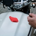 thumbnail image 1 of TABLZONE Motorcycle Aluminum Reservoir Cap 1 Pair Red - Cover for Enhanced Braking Performance, 1 of 7