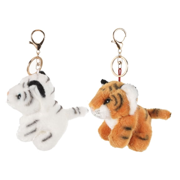 TABLZONE 2-Pack Adorable Tiger Keychain Charms for Handbags, Compact and Stylish Accessories for Everyday Use