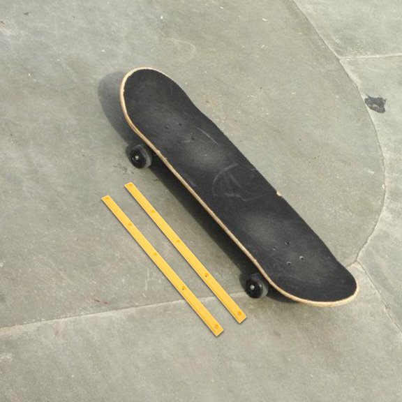 TABLZONE 2Pcs Professional Skateboard Rib Bone Plastic Rails with Sturdiness Feature