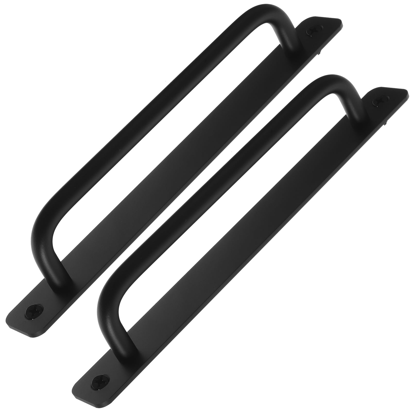 TABLZONE 2Pcs Pull Handle For Shed Doors Black Aluminum Alloy Sleek ...