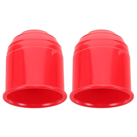 TABLZONE 2-Pack Red Trailer Hitch Covers Tow Hitch Caps with Rain and Secure Fit