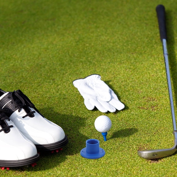 TABLZONE 2-Pack Rubber Golf Tee Holders for Driving Range and Simulator Use, Ensuring Smooth and Stable Performance