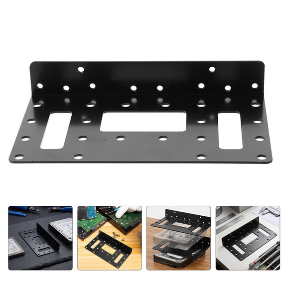 TABLZONE SSD Hdd Mounting Bracket, Universal Hard Drive Rack, Metal, Vibration-Reduced, Optimal Cooling, 2Pcs