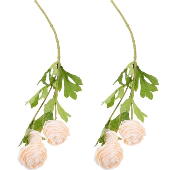 TABLZONE 2-Pack Silk Artificial Flowers Multi-Color for Realistic Floral Arrangements and Elegant Home Decoration