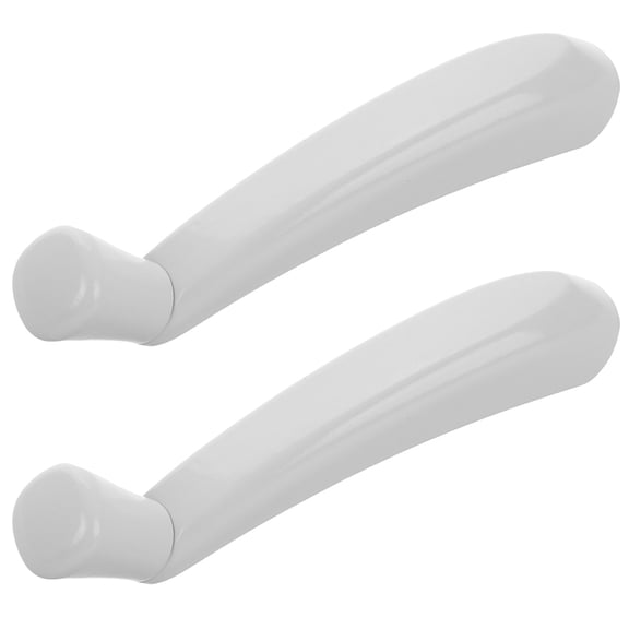 TABLZONE 2-Pack White Metal Manual Car Window Crank Handles Replacement Door Winder Accessories