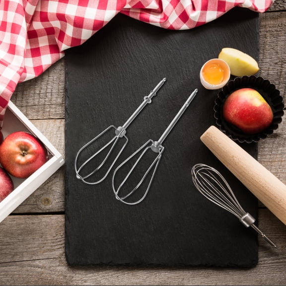 TABLZONE 2Pcs Stainless Steel Mixer Attachments Replacement Beaters for Handheld Mixer