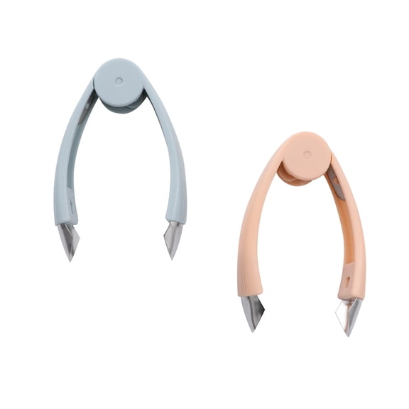 TABLZONE 2Pcs Stainless Steel Pineapple Eye Remover Fruit Cutter with Non Slip Comfortable Handle