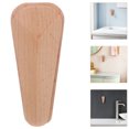 thumbnail image 1 of TABLZONE Set of 2 Natural Wood Wall Clips in Khaki for Hanging Blankets, Quilts, Tapestries and Home Decoration, 1 of 7