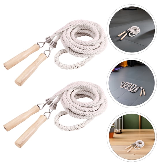 TABLZONE 2Pcs Lightweight Long Jump Rope for Team Building and Playground Activities