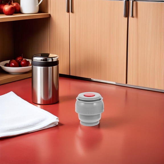 TABLZONE 2-Pack Leak-Proof Insulated Travel Mug Lid Replacement, Thermal Bottle Cover, Grey Caps
